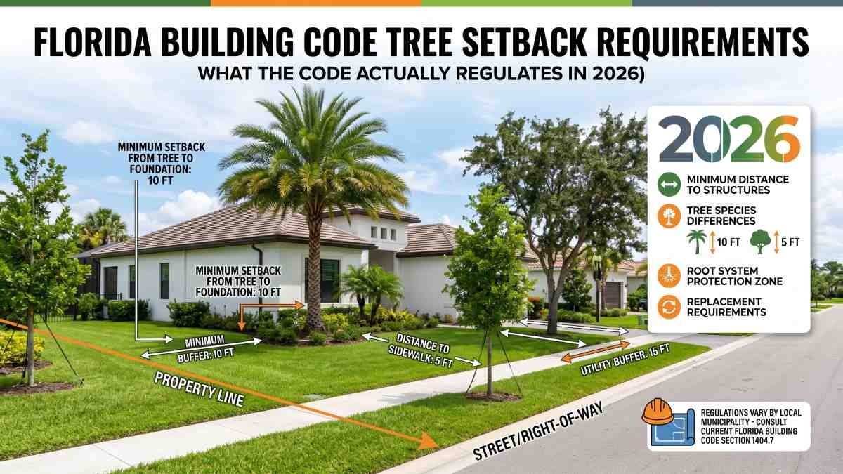 Florida Building Code Tree Setback Requirements (2026)